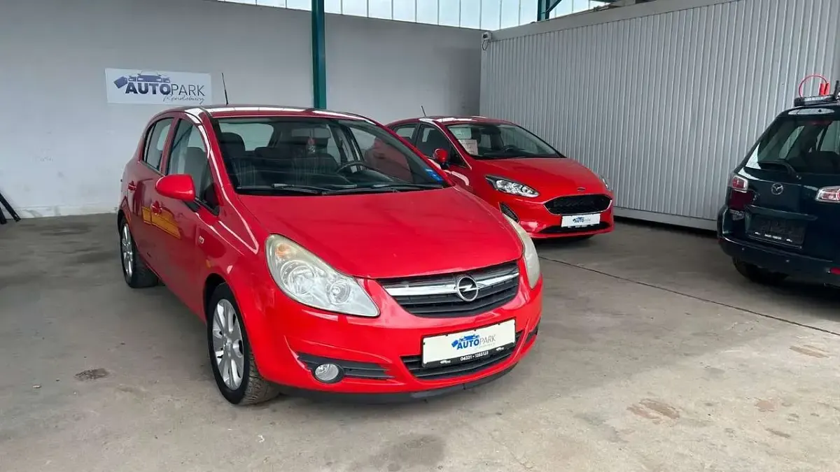 Gebraucht Opel Corsa Basis 80 PS (58 kW) 2008 Rot Kleinwagen