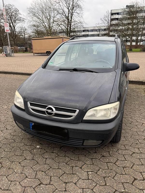Schwarz Gebraucht 2003 Opel Zafira Van / Kleinbus | 1.000 € (Superpreis) - Bild 1/4