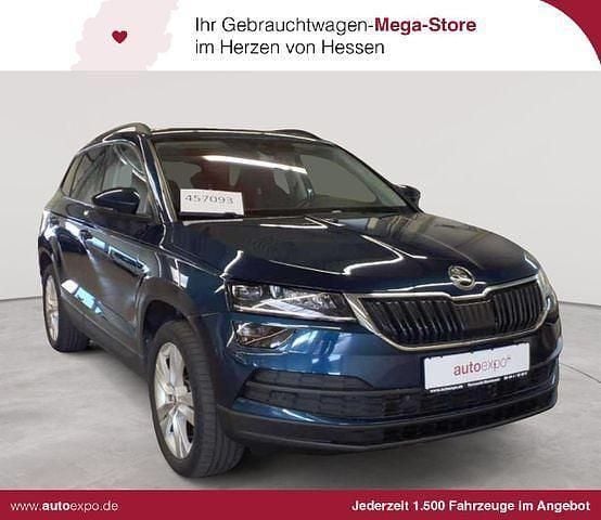 Lavablau metallic Gebraucht 2022 Skoda Karoq Style SUV | 18.490 € (Guter Preis) - Bild 1/4