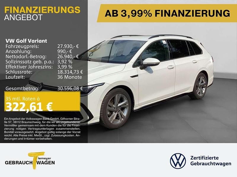 Weiß Gebraucht 2023 VW Golf VIII R-line Kombi | 27.930 € (Guter Preis) - Bild 1/4