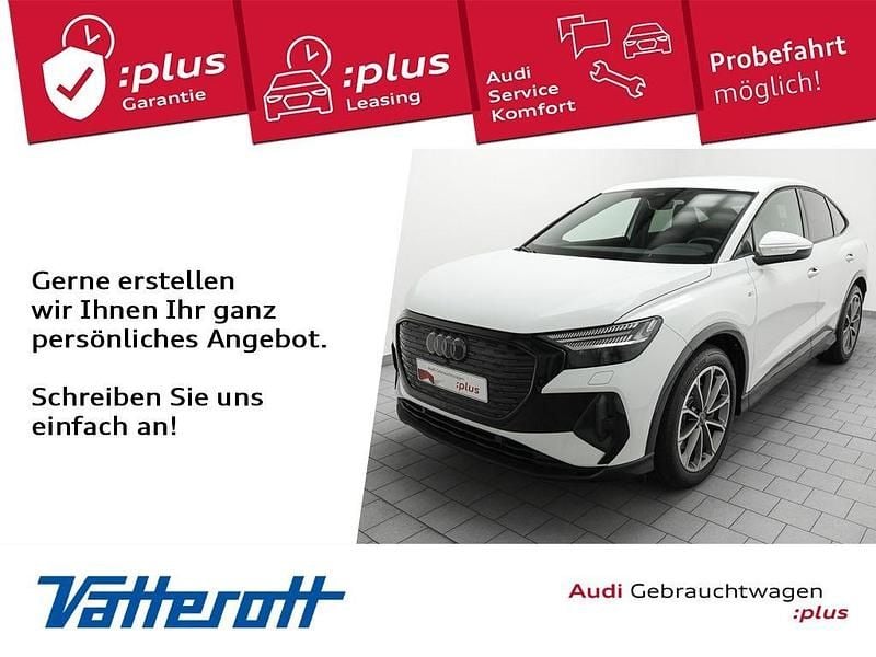 Weiß Gebraucht 2023 Audi Q4 Sportback e-tron S-Line SUV | 42.440 € (Guter Preis) - Bild 1/4
