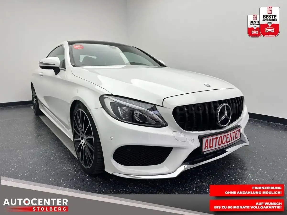 Gebraucht Mercedes C180 AMG line 156 PS (114 kW) 2016 Weiß Coupé