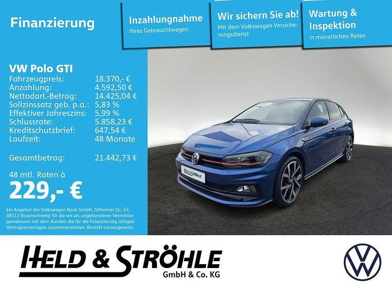Reef blue metallic Gebraucht 2018 VW Polo Beats Kleinwagen | 18.370 € (Guter Preis) - Bild 1/4