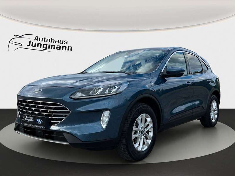 Chromablau metallic Gebraucht 2021 Ford Kuga Titanium SUV | 21.990 € (Superpreis) - Bild 1/4