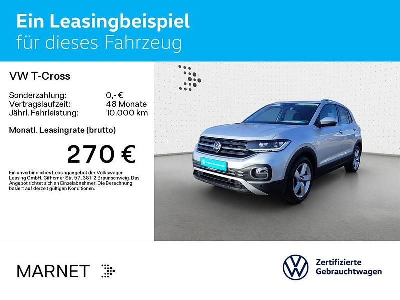 Gebraucht VW T-Cross Style 150 PS (110 kW) 2022 Reflexsilber metallic SUV