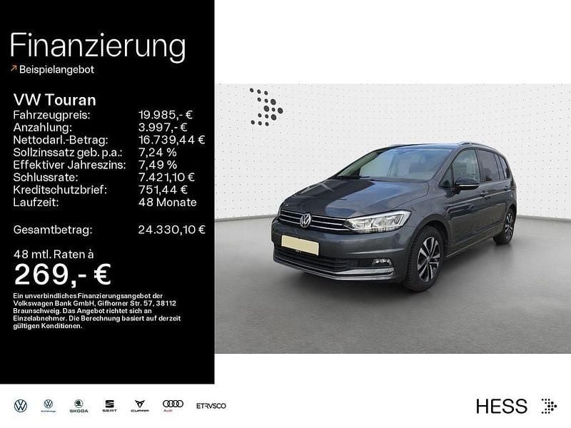 Grau Gebraucht 2019 VW Touran IQ Drive Van / Kleinbus | 19.985 € (Guter Preis) - Bild 1/4