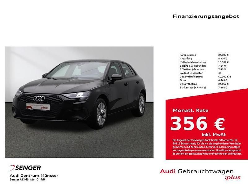 Brillantschwarz Gebraucht 2022 Audi A3 Sportback e-tron Limousine | 24.880 € (Fairer Preis) - Bild 1/4