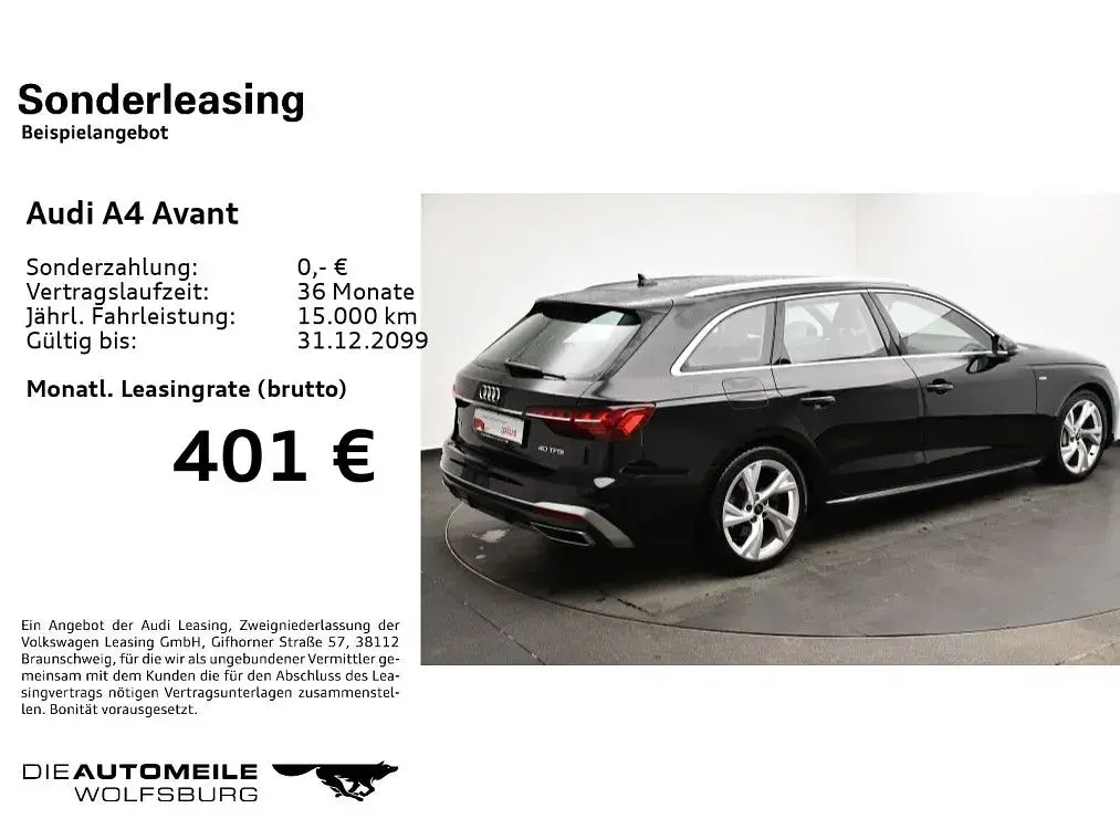Brugt Audi A4 S-Line 204 HK (150 kW) 2023 Sort Stationcar