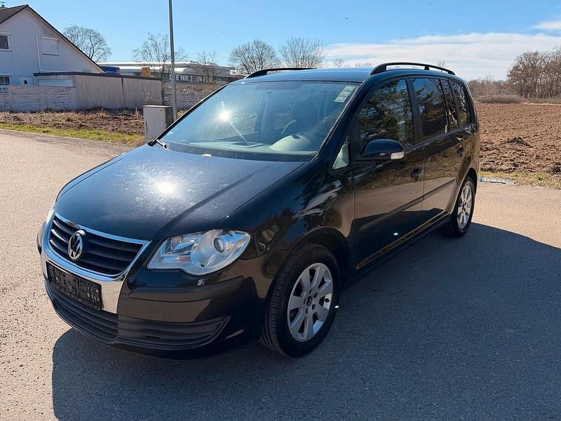 Gebraucht VW Touran 102 PS (75 kW) 2008 Schwarz Van / Kleinbus
