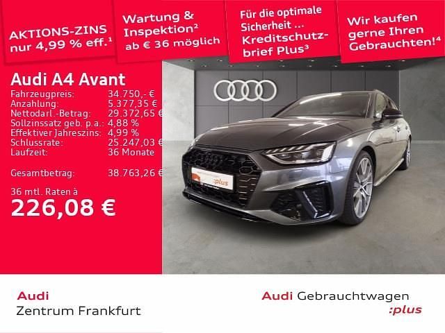 Daytonagrau perleffekt Gebraucht 2023 Audi A4 S-Line Kombi | 34.750 € (Fairer Preis) - Bild 1/3