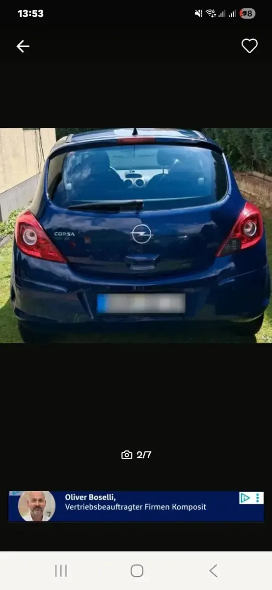 Gebraucht Opel Corsa 80 PS (58 kW) 2009 Blau Kleinwagen