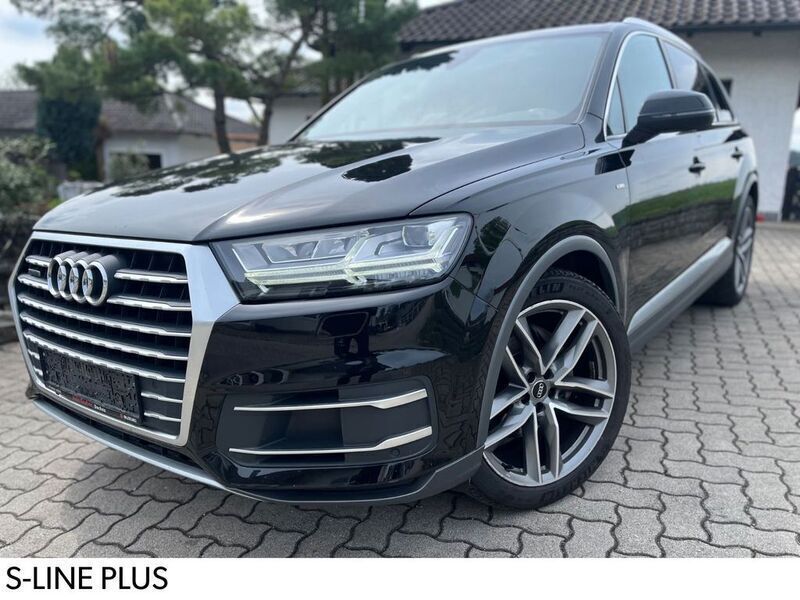 Schwarz Gebraucht 2017 Audi Q7 S-line plus SUV | 27.590 € (Superpreis) - Bild 1/4