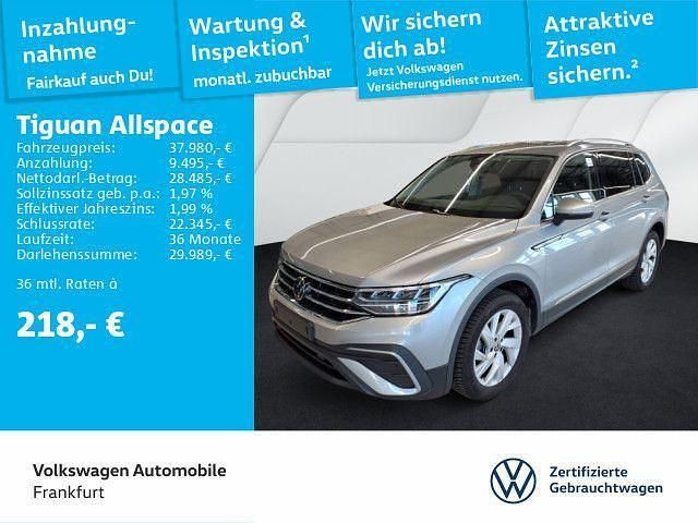 Silber Gebraucht 2024 VW Tiguan Allspace Life SUV | 37.980 € (Fairer Preis) - Bild 1/4