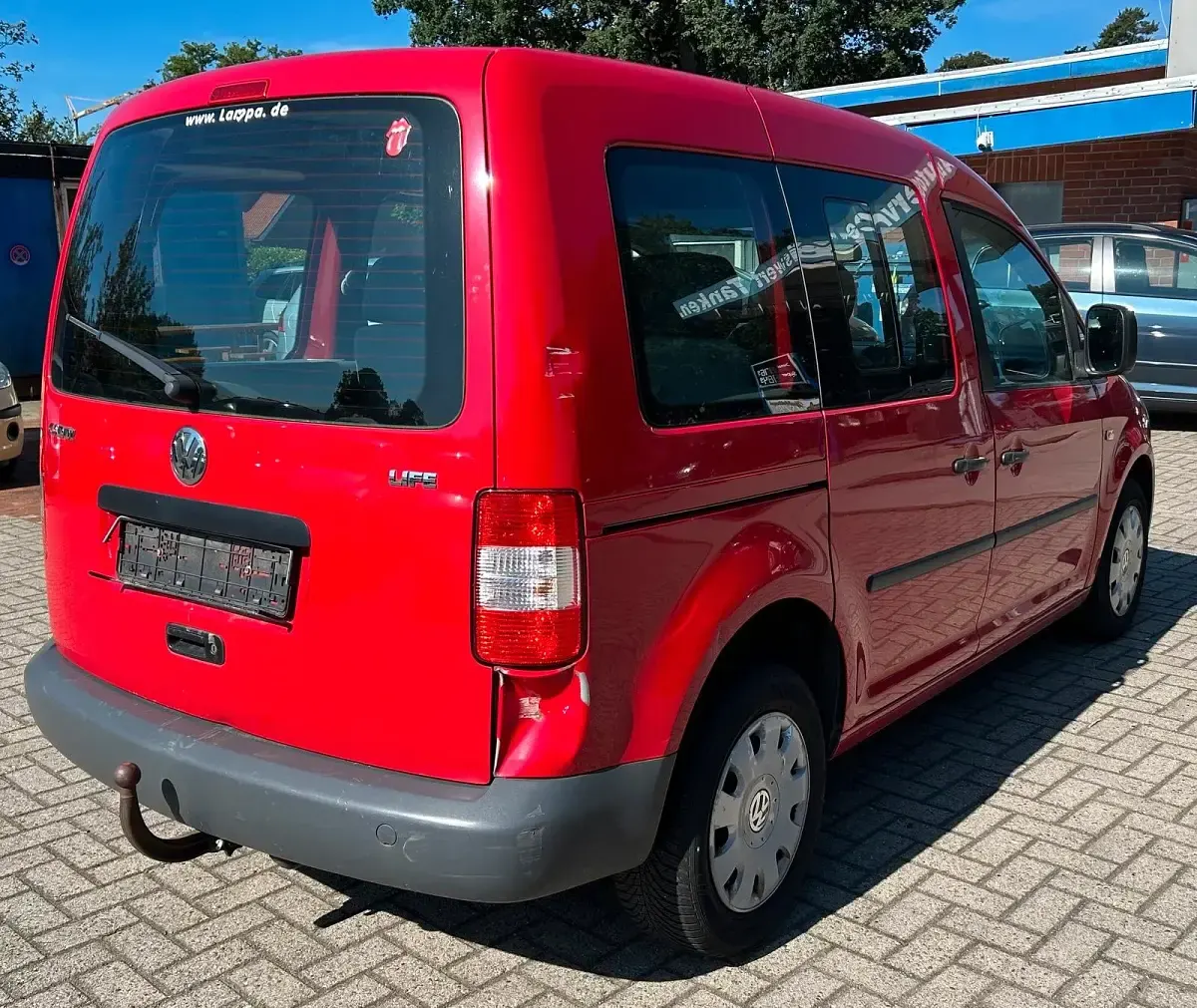 Gebraucht VW Caddy Life 75 PS (55 kW) 2009 Rot Van / Kleinbus