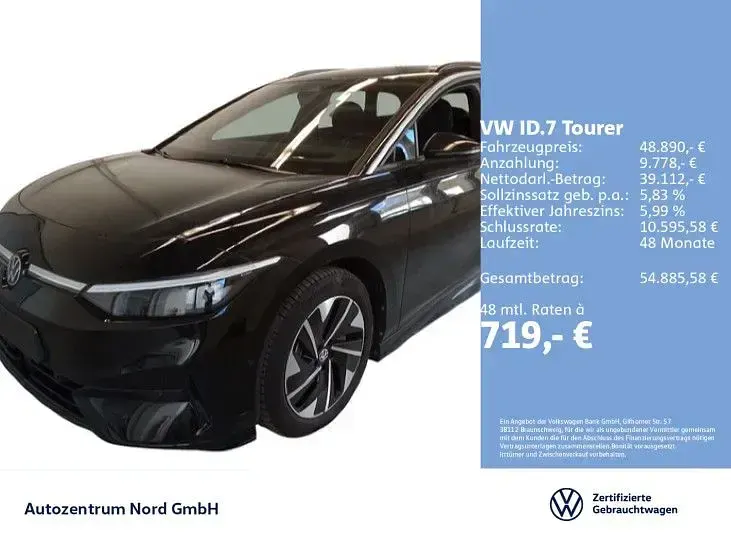 Gebraucht VW ID.7 Pro 210 kW (286 PS) 2025 Grenadillschwarz metallic Kombi