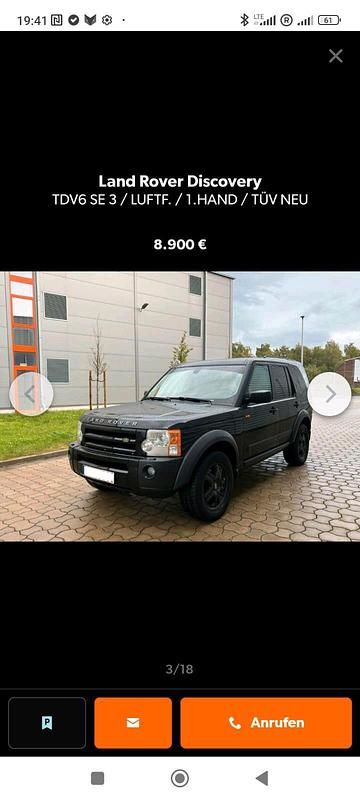 Schwarz Gebraucht 2006 Land Rover Discovery 3 SUV | 3.650 € (Superpreis) - Bild 1/4