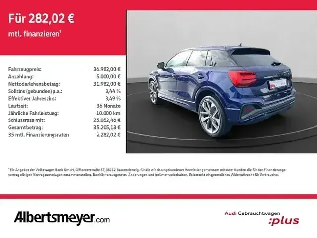 Usata Audi Q2 S-Line 150 CV (110 kW) 2025 Blu SUV