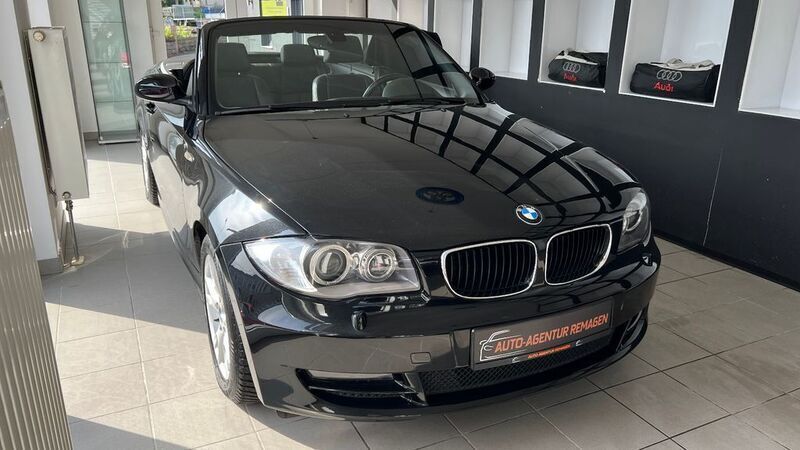 Schwarz Gebraucht 2008 BMW 120 Cabriolet Sport Line Cabrio | 9.950 € (Fairer Preis) - Bild 1/4