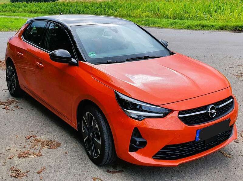 Orange Gebraucht 2021 Opel Corsa-e GS Line Kleinwagen | 17.500 € (Teuer) - Bild 1/4