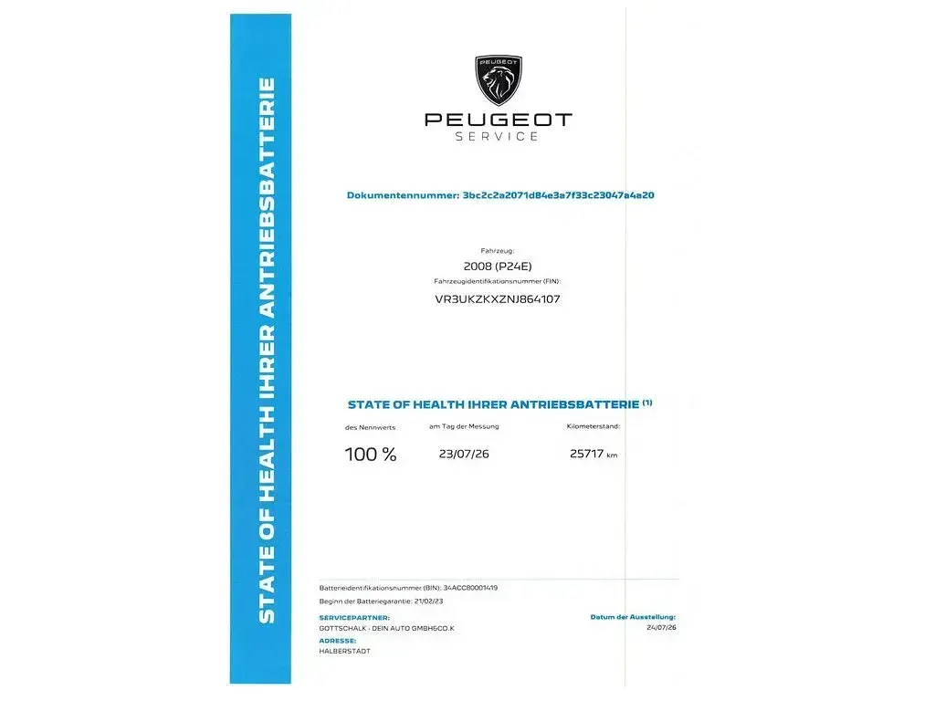 Gebraucht Peugeot e-2008 GTi 100 kW (136 PS) 2023 Schwarz SUV