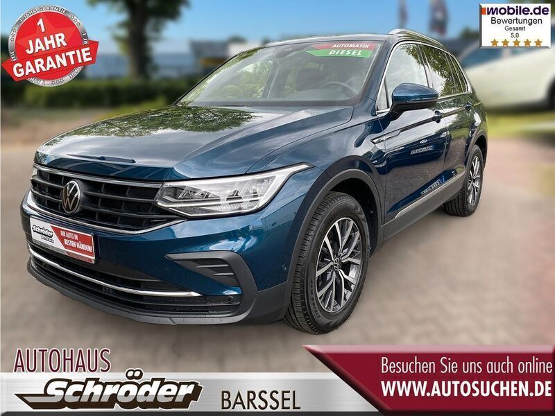 Blau Gebraucht 2023 VW Tiguan Life SUV | 33.950 € (Fairer Preis) - Bild 1/4