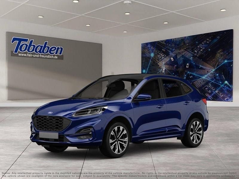 Blau Gebraucht 2022 Ford Kuga ST-Line X SUV | 27.690 € (Teuer) - Bild 1/4