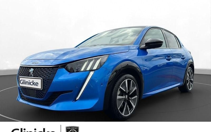 Blau Gebraucht 2021 Peugeot e-208 GT Kleinwagen | 16.590 € (Fairer Preis) - Bild 1/4