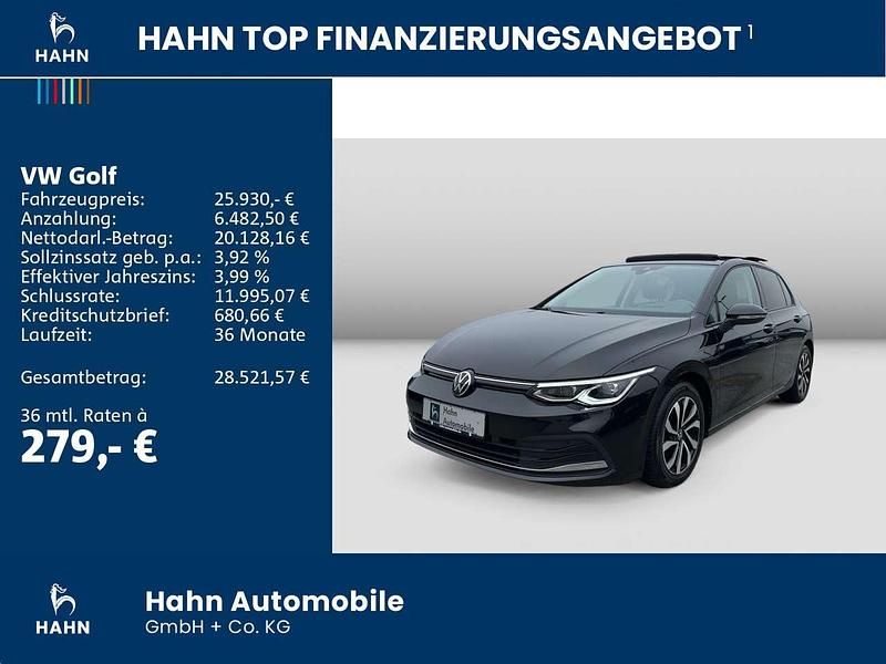 Gebraucht VW Golf VIII Active 150 PS (110 kW) 2022 Deep black perleffekt Limousine