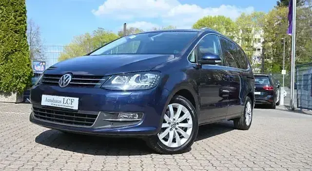 Gebraucht VW Sharan Highline 150 PS (110 kW) 2017 Blau Van / Kleinbus