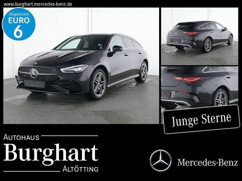 lack kosmosschwarz Gebraucht 2025 Mercedes CLA250e Shooting Brake AMG line Kombi | 37.900 € (Teuer) - Bild 1/4
