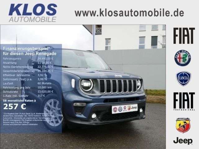 Blau Gebraucht 2023 Jeep Renegade Limited SUV | 24.490 € (Guter Preis) - Bild 1/4