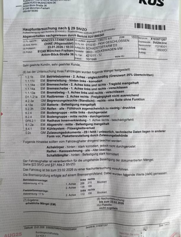 Gebraucht VW Golf III 100 PS (73 kW) 1998 Rot Kombi