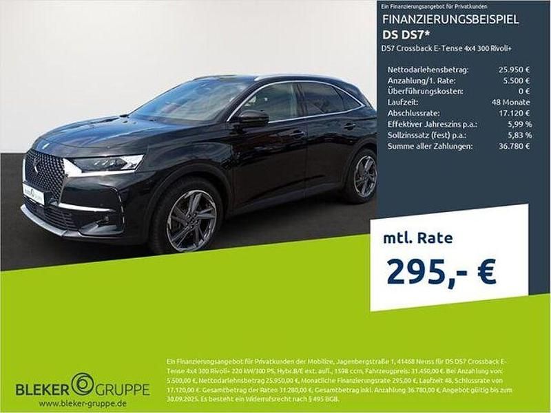 Perlaneraschwarz Gebraucht 2021 DS Automobiles DS7 Crossback Rivoli Plus SUV | 30.990 € (Fairer Preis) - Bild 1/3