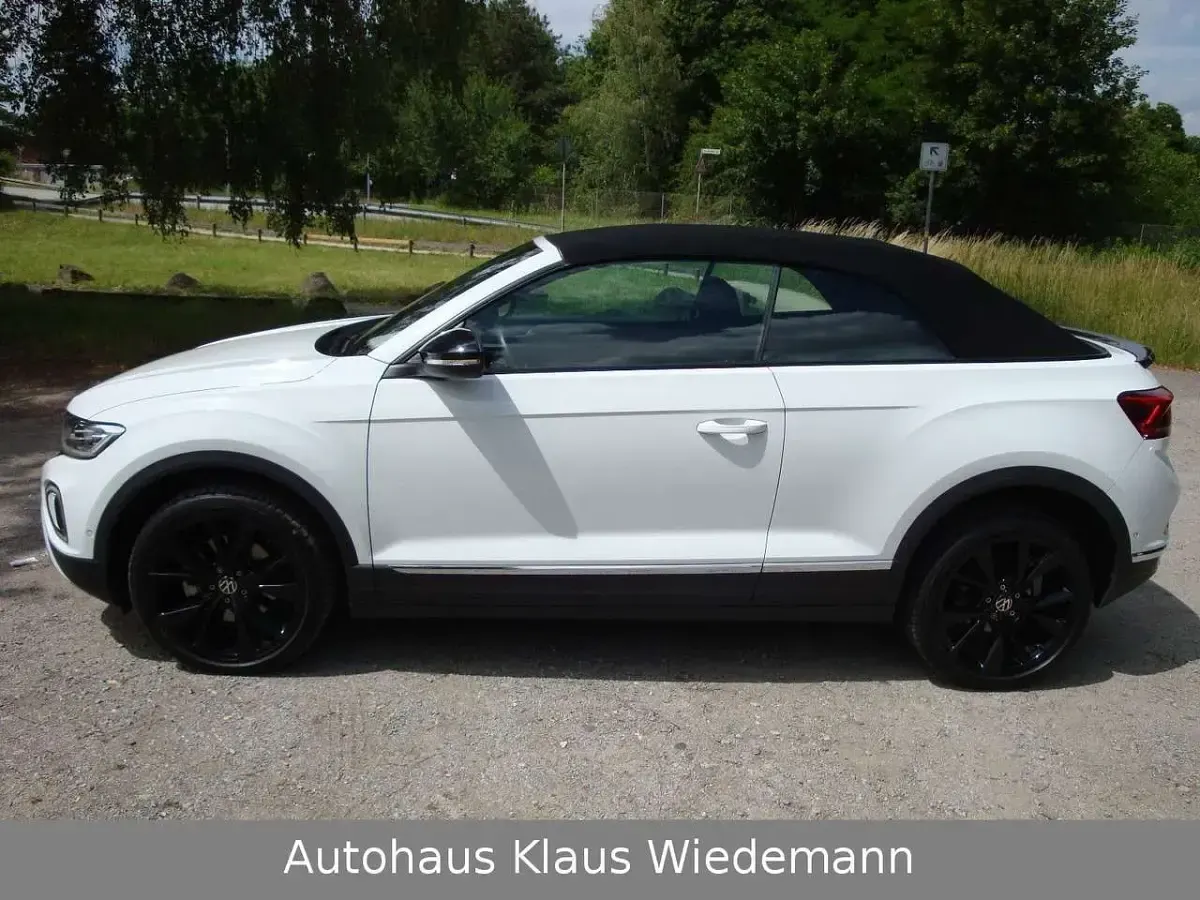 Gebraucht VW T-Roc Cabriolet Style 150 PS (110 kW) 2022 Weiß Cabrio