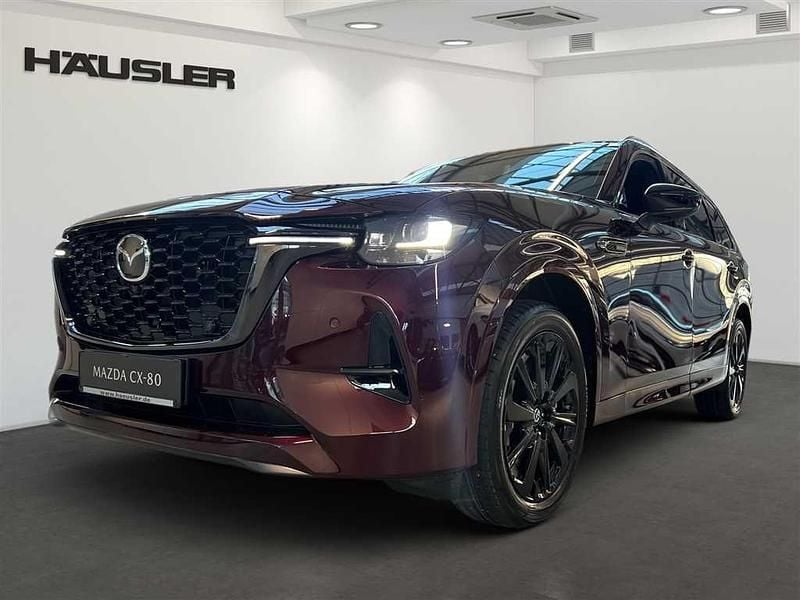 Rot Gebraucht 2025 Mazda CX-80 Homura-Line SUV | 54.990 € (Fairer Preis) - Bild 1/4