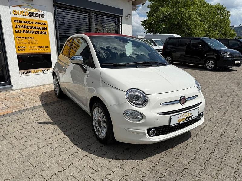 Gebraucht Fiat 500C Basis 69 PS (50 kW) 2023 Gelato weiß / verdeck rot Cabrio