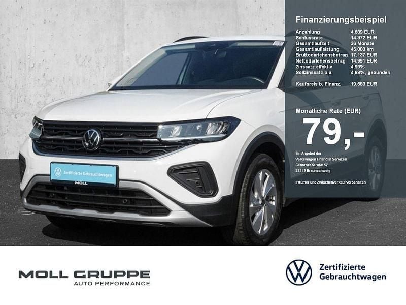 Weiß Gebraucht 2024 VW T-Cross Life SUV | 19.680 € (Superpreis) - Bild 1/4