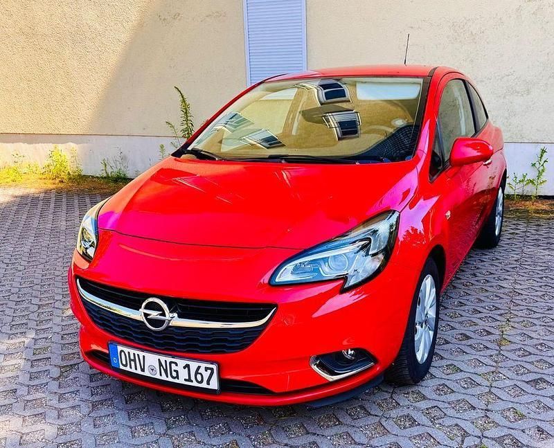 Rot Gebraucht 2015 Opel Corsa Innovation Kleinwagen | 8.400 € (Fairer Preis) - Bild 1/4
