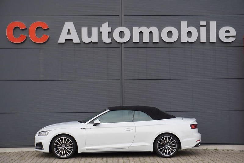 Gletscherweiß metallic Gebraucht 2018 Audi A5 Cabriolet S-Line Cabrio | 32.980 € (Fairer Preis) - Bild 1/4