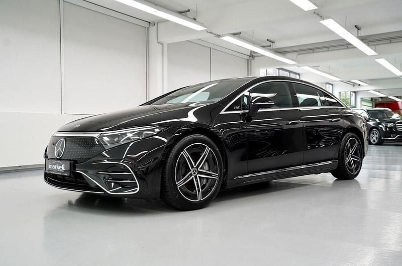 Schwarz Gebraucht 2024 Mercedes EQS450+ AMG line Limousine | 75.800 € (Teuer) - Bild 1/4