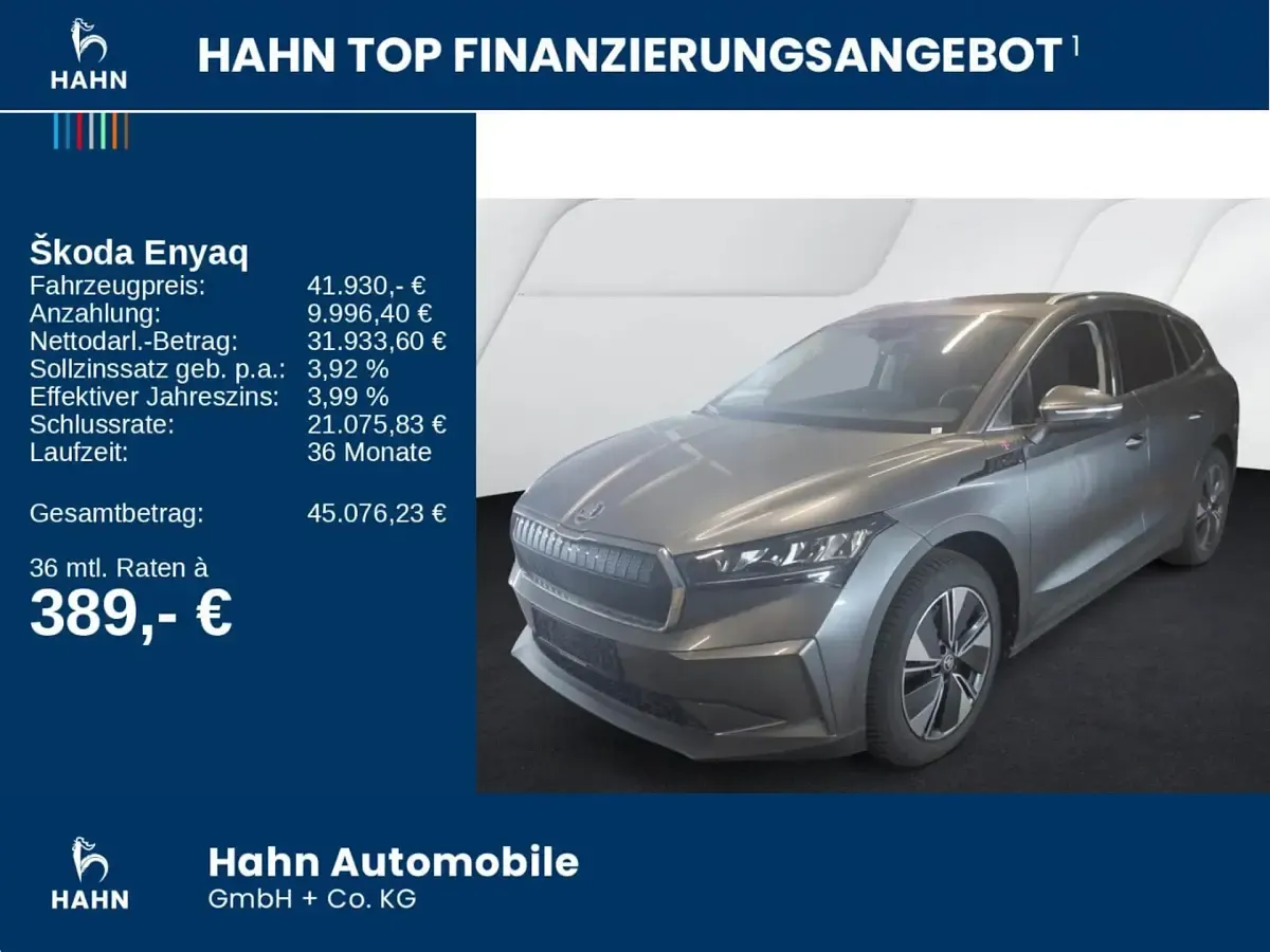 Gebraucht Skoda Enyaq iV Clever 210 kW (286 PS) 2025 Graphitegrau metallic SUV