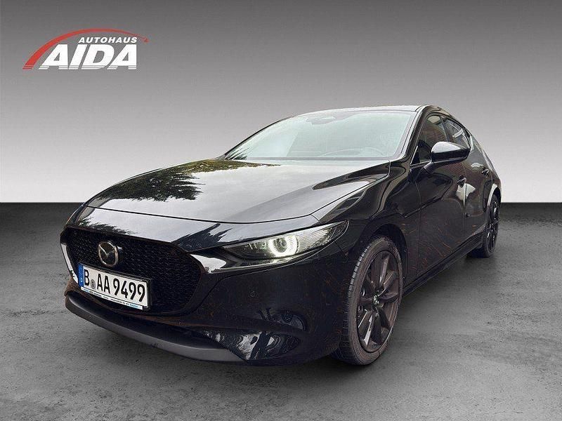 Schwarz Gebraucht 2024 Mazda 3 Exclusive-Line Limousine | 32.450 € (Etwas zu teuer) - Bild 1/4