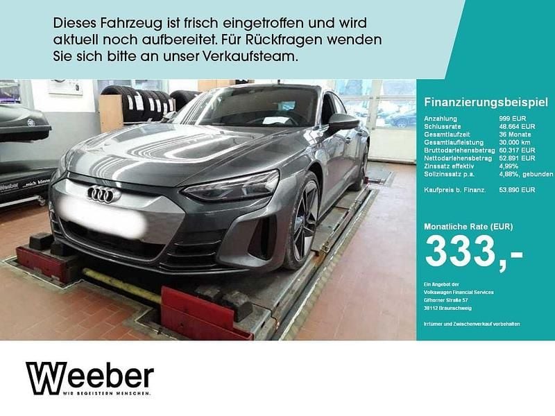 Daytonagrau perleffekt (metallic) Gebraucht 2022 Audi e-tron GT quattro Sport Limousine | 53.890 € (Fairer Preis) - Bild 1/4