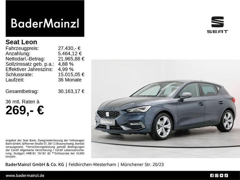 Grau Gebraucht 2023 Seat Leon FR Limousine | 27.430 € (Fairer Preis) - Bild 1/3