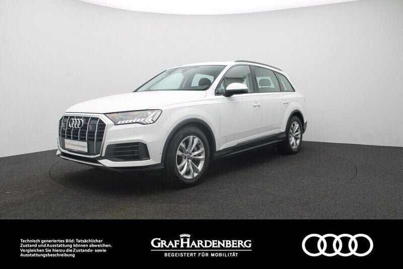 Carraraweiß Gebraucht 2021 Audi Q7 Advanced SUV | 43.880 € (Fairer Preis) - Bild 1/4