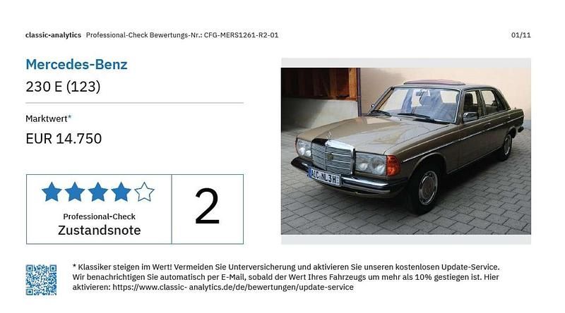 Bronze Gebraucht 1981 Mercedes 230 Limousine | 13.000 € - Bild 1/4