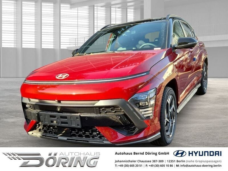 Ultimate red / abyss black / m Neu 2024 Hyundai Kona N Line SUV | 38.980 € (Teuer) - Bild 1/4