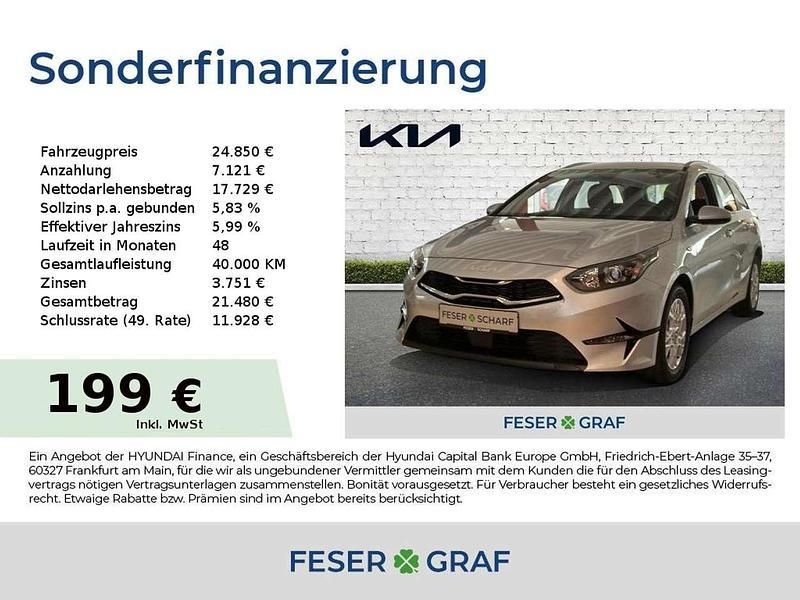 Silber Gebraucht 2024 Kia Ceed Sportswagon Comfort Kombi | 24.850 € (Superpreis) - Bild 1/4