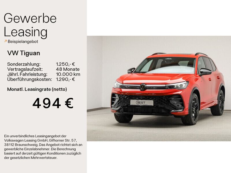 Persimmon red metallic Gebraucht 2024 VW Tiguan R-line SUV | 61.480 € - Bild 1/4