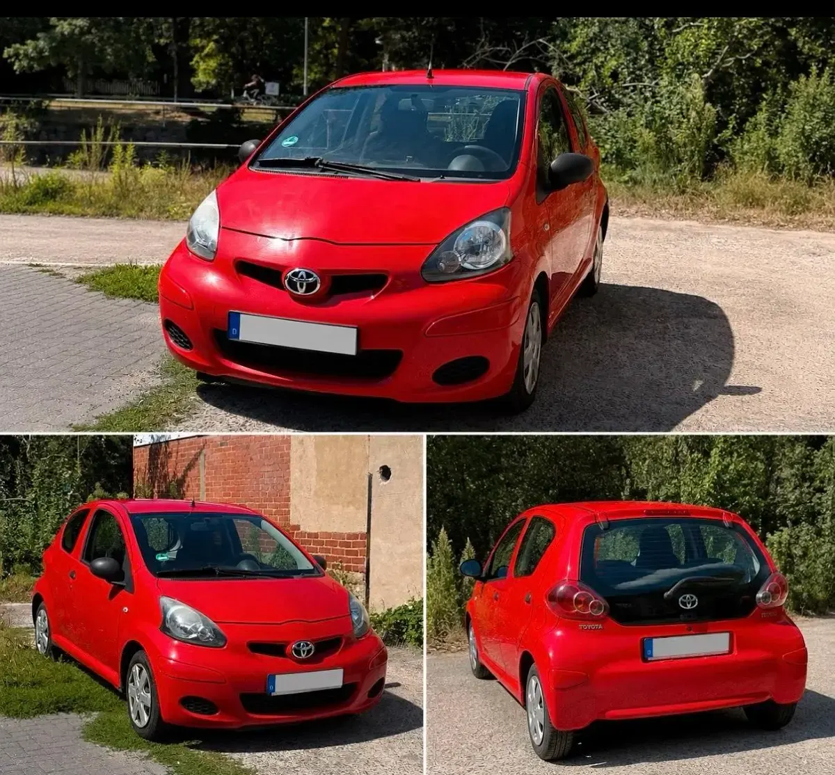 Gebraucht Toyota Aygo 68 PS (50 kW) 2008 Rot Kleinwagen